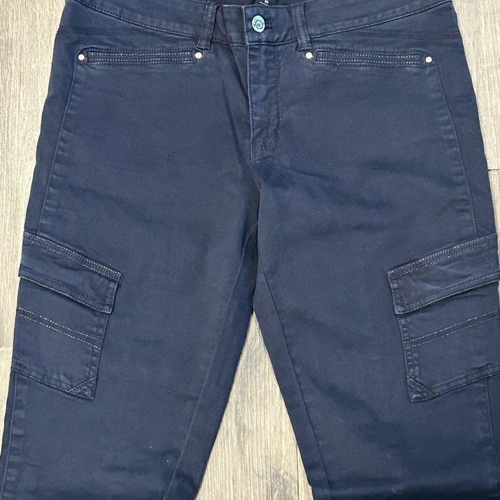 White House Black Market Dark Blue Cargo Pants
